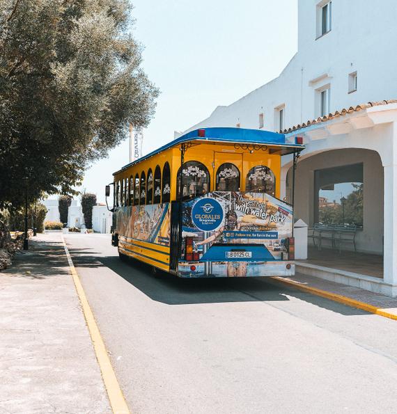 Free daily shuttle to Sa Coma beach Globales Bouganvilla Free daily shuttle to Sa Coma beach Globales Bouganvilla